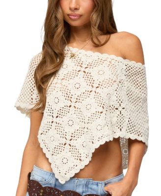  Lilianna Scalloped Crochet Poncho