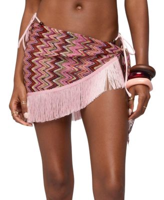  Lakelyn Fringe Zigzag Crochet Sarong