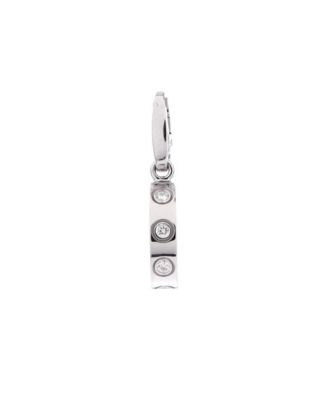Love Pendant Charm 18K White Gold with Diamonds