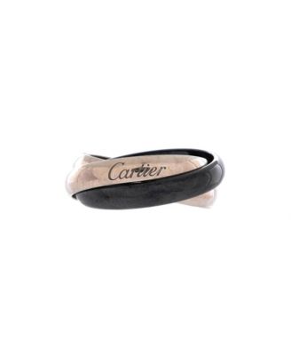 Trinity Ring 18K White Gold and Ceramic