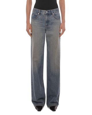 Wardrobe High Rise Jeans in Medium Tinted Blue