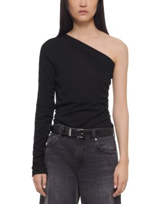 Wool Asymmetric Neck Sweater