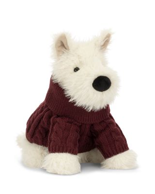 Munro Scottie Dog Winter Jumper Outfit Plush - Ages 12M+