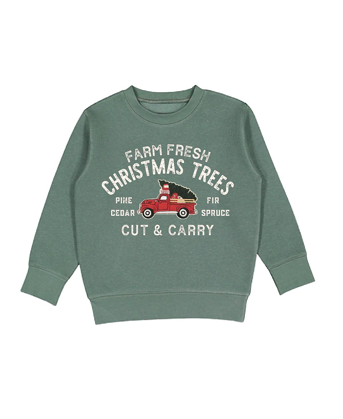 Sweet Wink Boys' Farm Fresh Christmas Tree Patch Sweatshirt - Little Kid, Big Kid