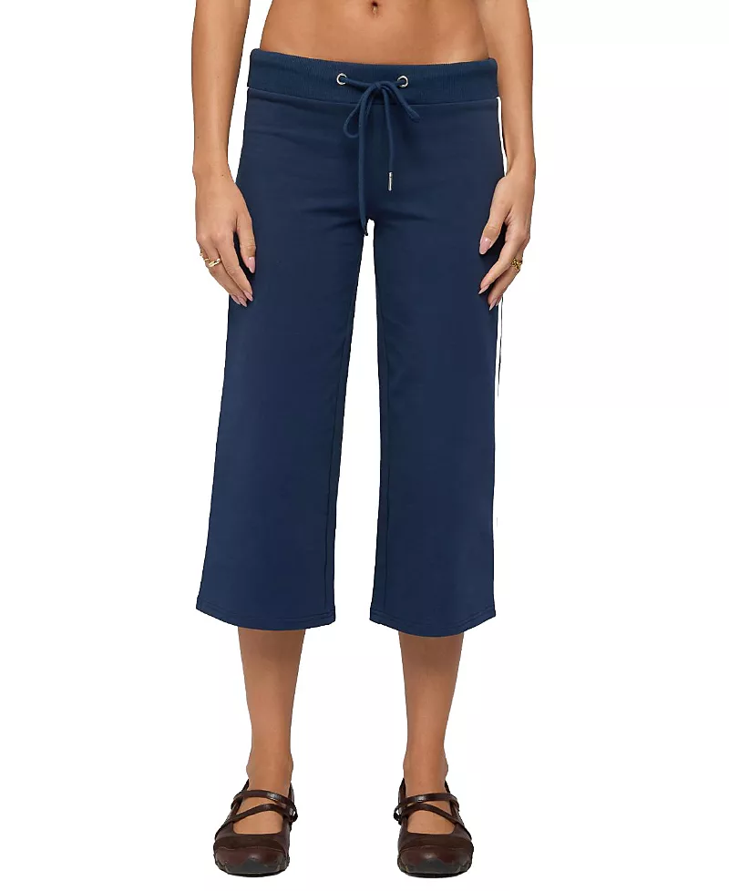 Edikted Zanele Side Stripe Capri Sweatpants
