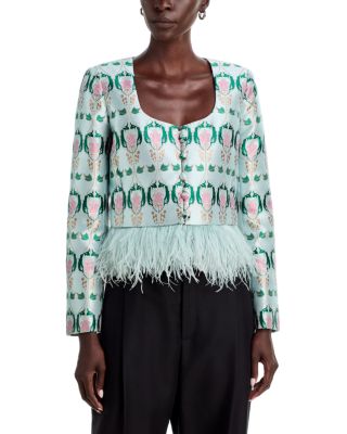 Aminah Feather Hem Jacket