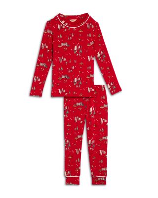 Unisex Printed Long Sleeved Pajama Set - Little Kid, Big Kid - Exclusive