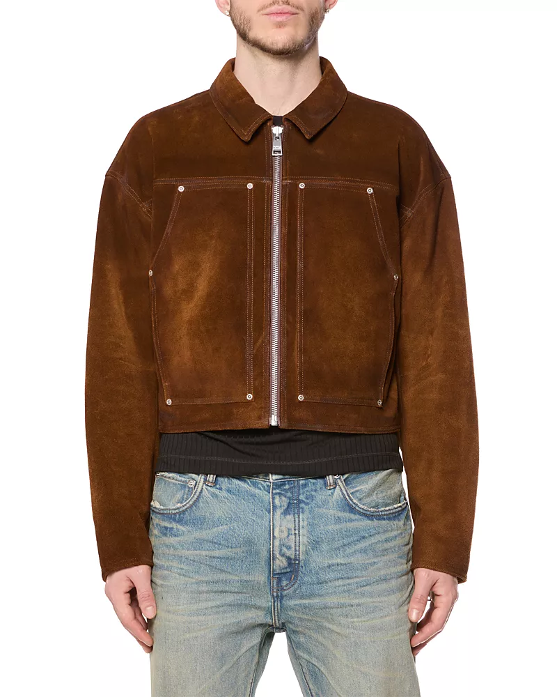 Purple Brand Suede Carpenter Jacket