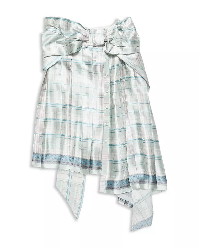 Acne Studios Silk Bow Trim Skirt