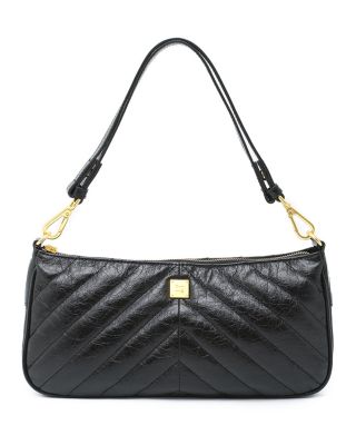 Think Royln Enchanted Quilted Leather Shoulder Bag In Black