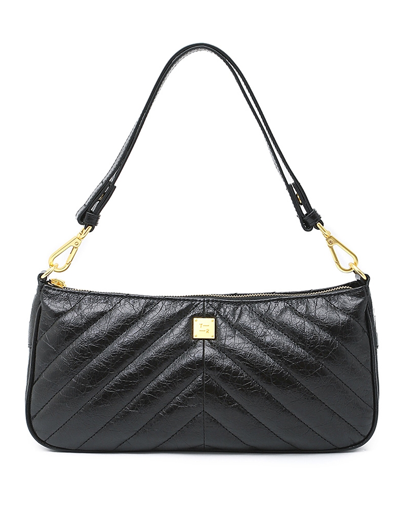 Think Royln Enchanted Quilted Leather Shoulder Bag In Black