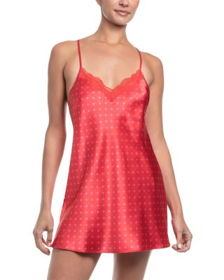 Stretch Satin Strappy Back Chemise