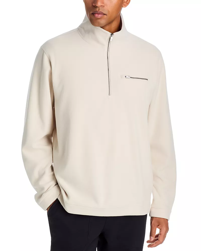 Vuori Aspen Stand Collar Quarter Zip Sweater