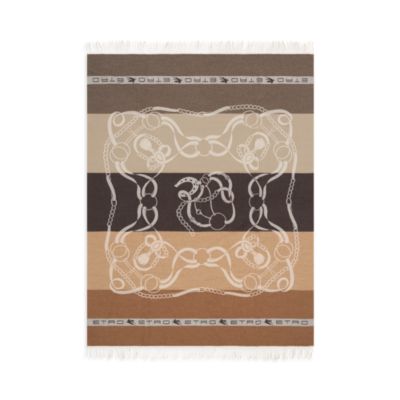 Equestrian Wool Jacquard Throw