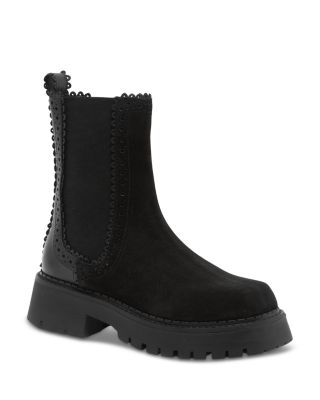 Women's Tried and True Brogue Scalloped Chelsea Boots