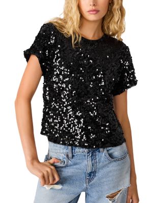 Steve Madden Tiffanee Sequin Top