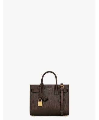 Sac De Jour Mini Embossed Leather Satchel