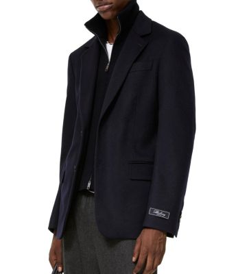  Detachable Bib Cashmere Tailored Jacket