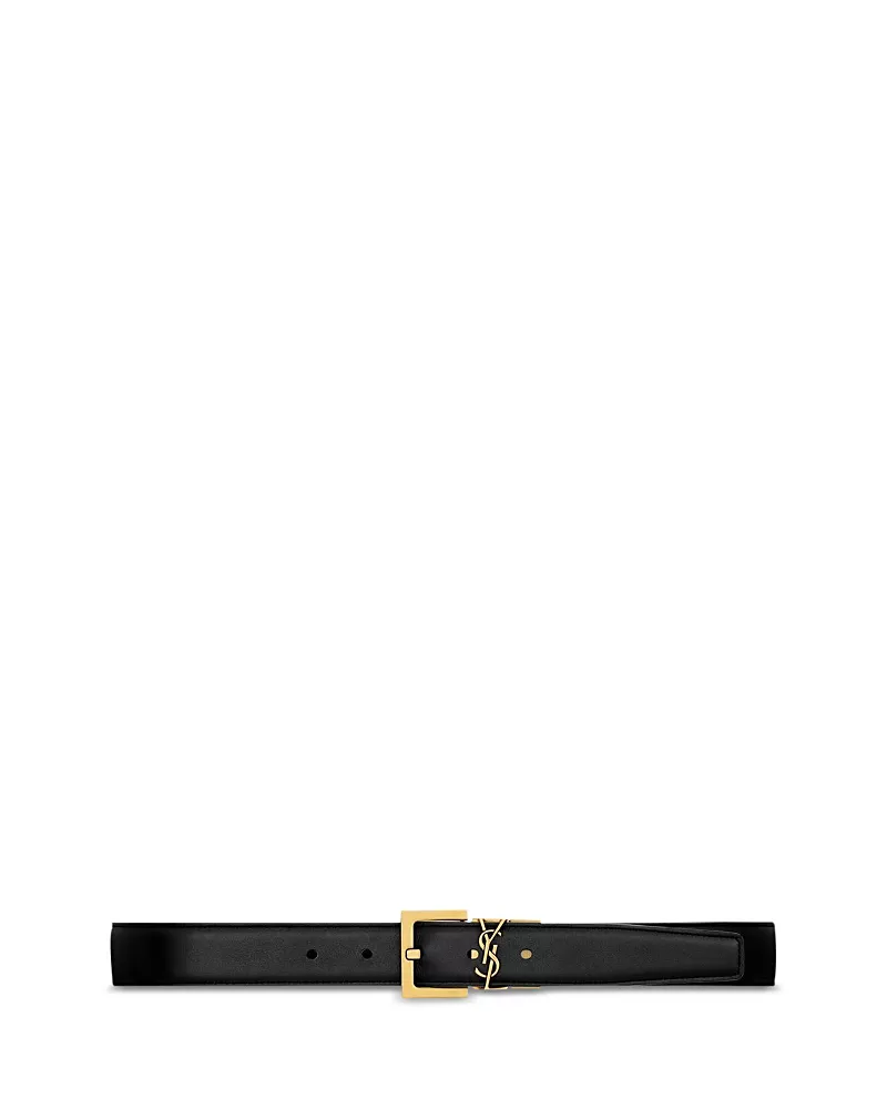 Saint Laurent Cassandre Reversible Belt