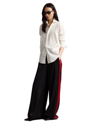 Wide Leg Tuxedo Pants