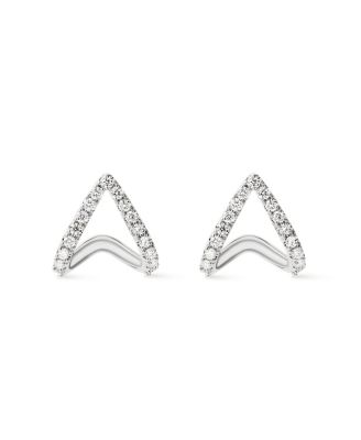  Solid Gold Lab Grown Diamond Velora Huggie Studs