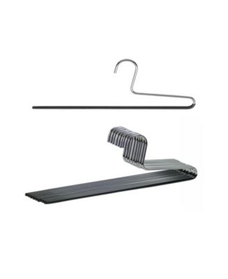 Single Rod Pant Hanger with Grip Coating, Model KH/1 , Set of 10