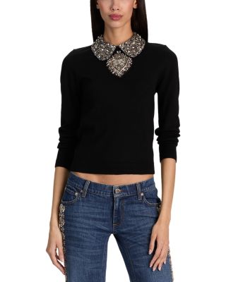 Porla Wool Stretch Collared Sweater