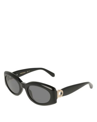 Gancini Oval Sunglasses, 54mm