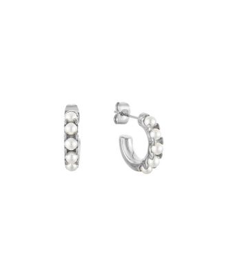  Mini Pearl Huggies Earrings