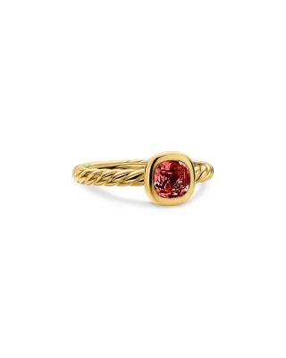 DY Mercer A&reg; Color Cable Ring in 18K Yellow Gold with Rhodolite Garnet 5.5mm