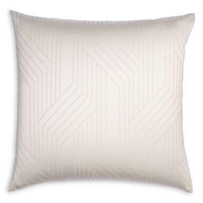 Ennio Beige Long Staple Cotton Knife Edge Euro Sham