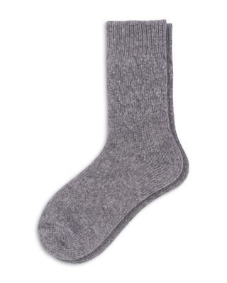 Textured Cable Crew Socks