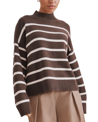 Nora Stripe Turtleneck Sweater