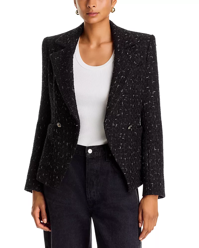 Veronica Beard Theron Tweed Dickey Jacket