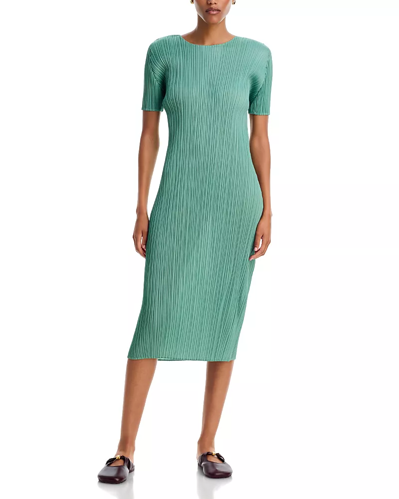 Pleats Please Issey Miyake August Plisse Midi Dress