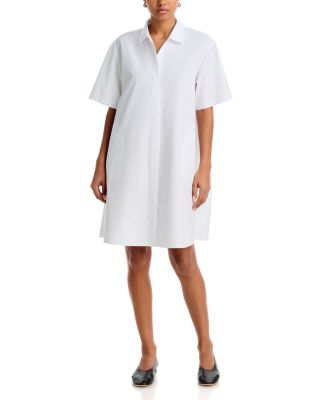 Pleated Back Shirtdress