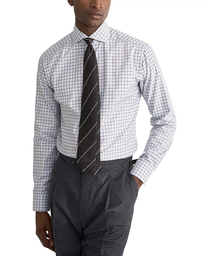 Eton Cotton Contemporary Fit Check Shirt