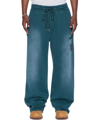 Rugged Synth Cotton Logo Drawstring Track Pants