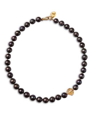 Lark Cultured Freshwater Peacock Pearl & Citrine Collar Necklace, 17"