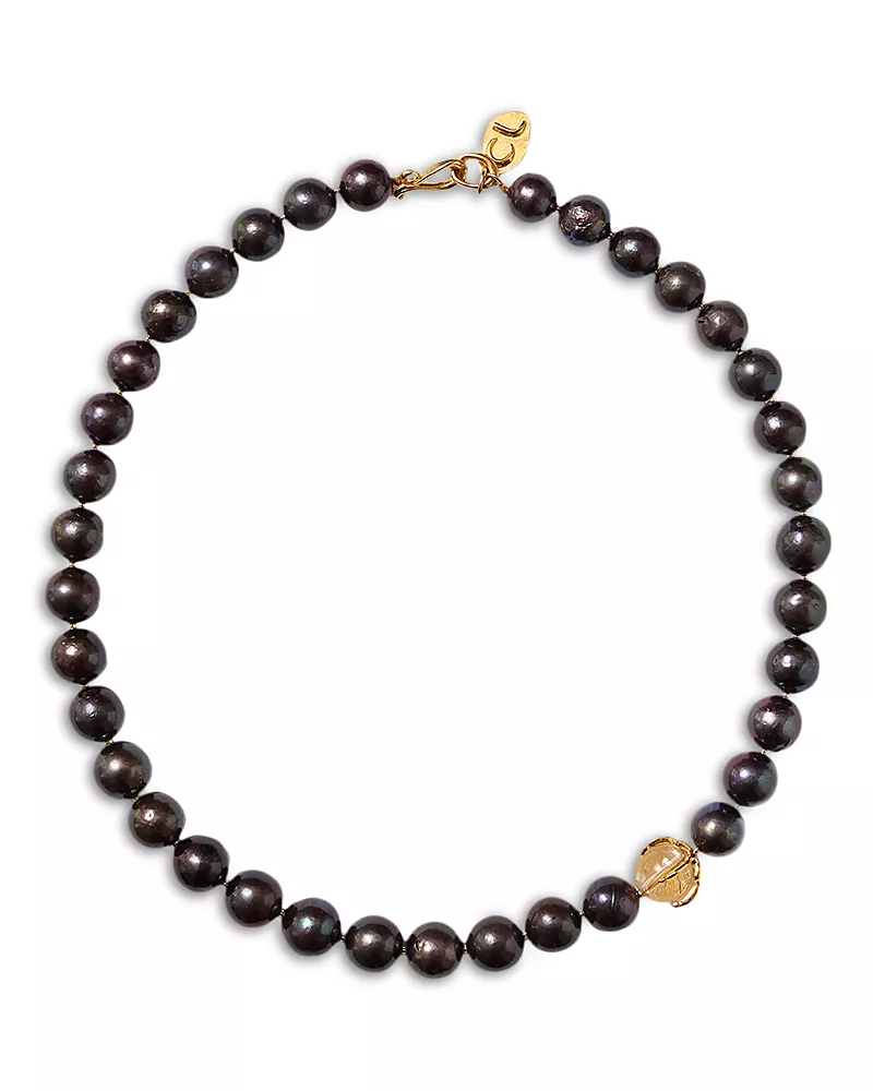 Chan Luu Lark Cultured Freshwater Peacock Pearl Collar Necklace, 17