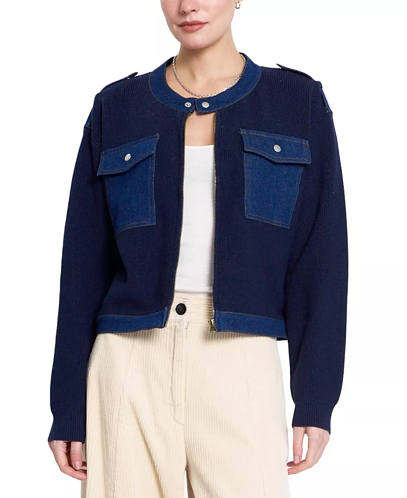 Central Park West Women's Nash Denim Accent Jacket