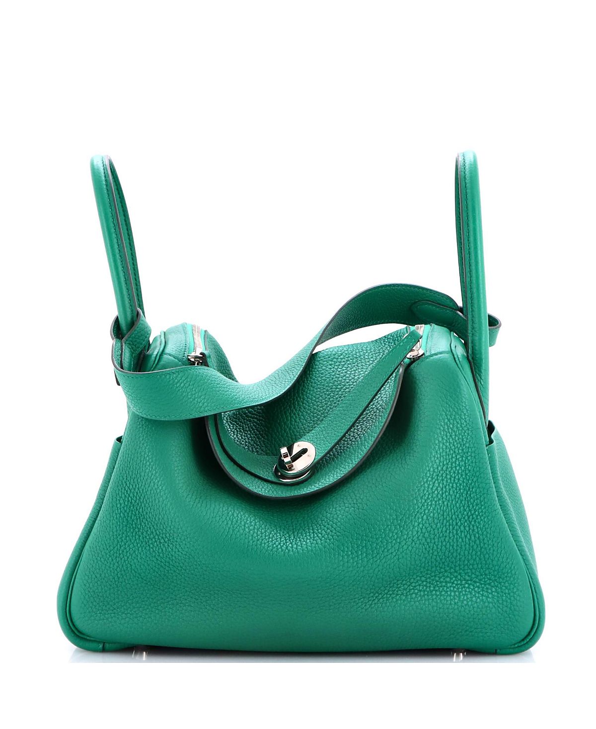 Pre-Owned HERMES Lindy 30 Leather Shoulder Bag