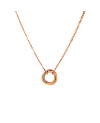  Trinity Choker Necklace 18K Tricolor Gold, 15.75"