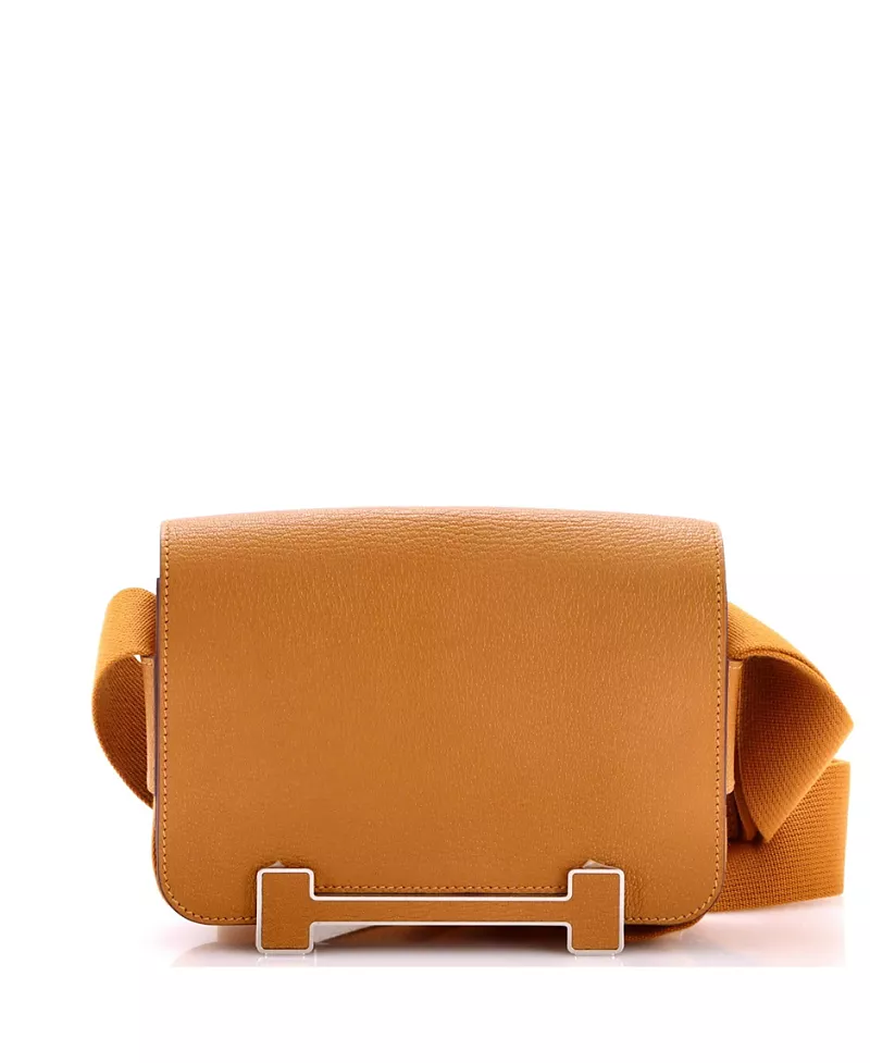 Pre-Owned HERMES Geta Mini Chevre Mysore Shoulder Bag