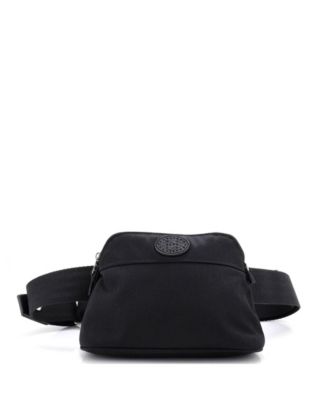 Pre-Owned HERMES Bolide Mini Canvas & Leather Belt Bag