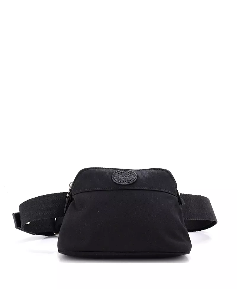Pre-Owned HERMES Bolide Mini Canvas & Leather Belt Bag