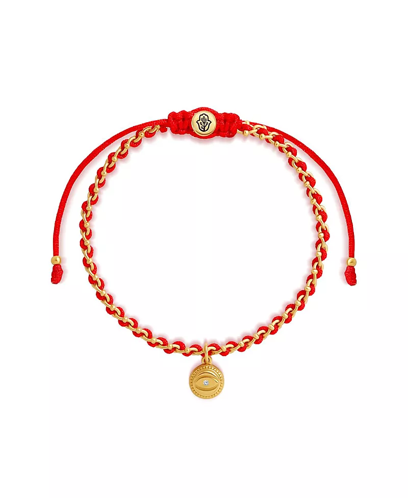 Karma and Luck Divine Shield Red String Evil Eye Bracelet