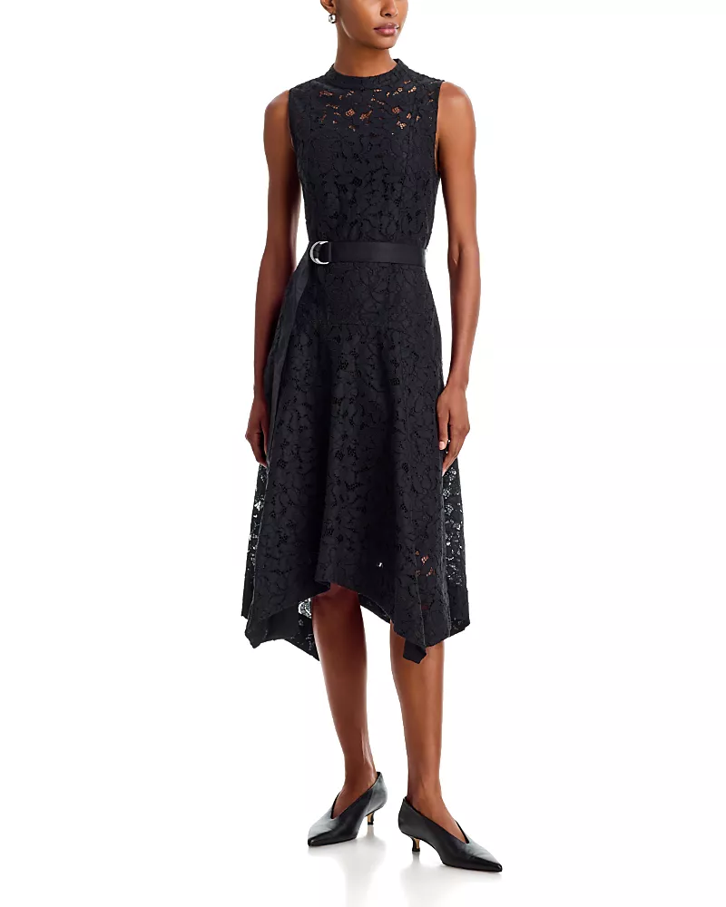 3.1 Phillip Lim Sleeveless Lace Midi Dress