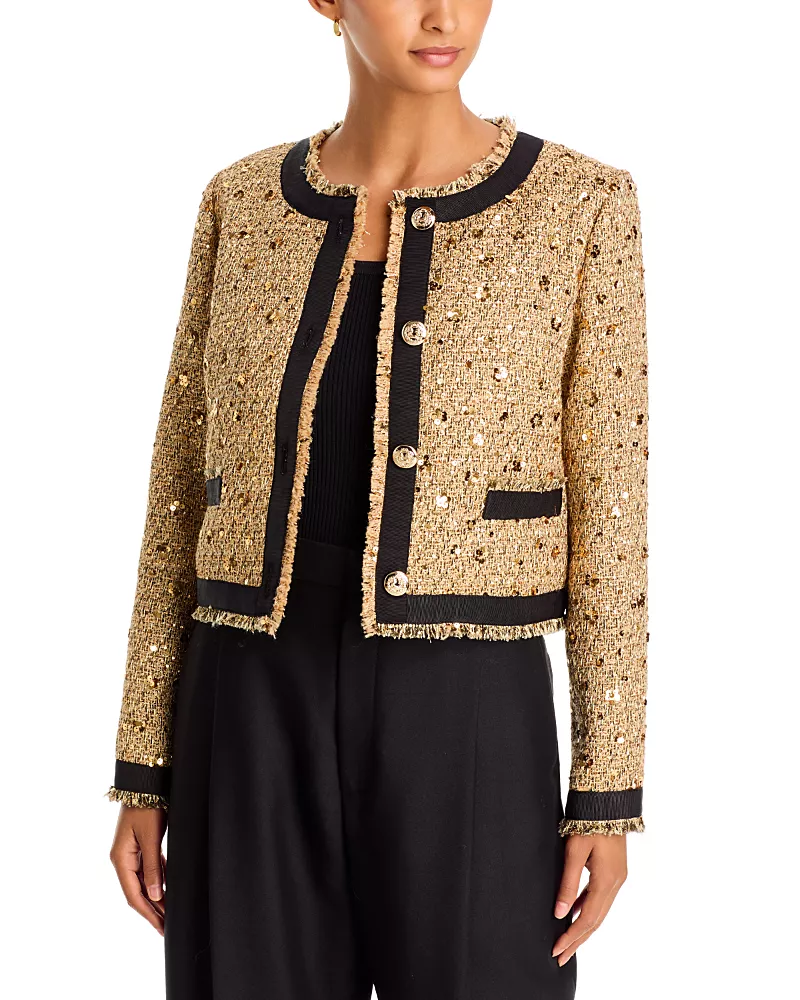 Elie Tahari Hadley Sequin Jacket