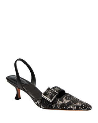 Women's Margot Embellished Denim Slingback Pumps